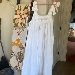 Posse Cotton Dress with Bow Straps